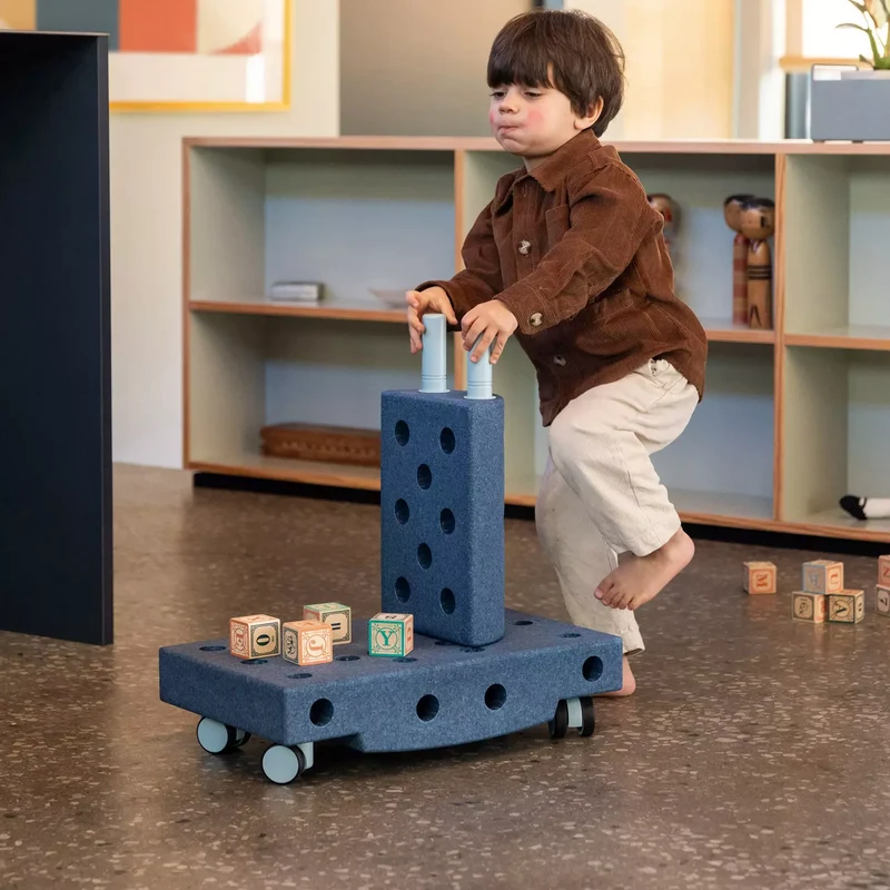 Kreative Bausteine zur Förderung der Grobmotorik Explorer Set – blau 15w1