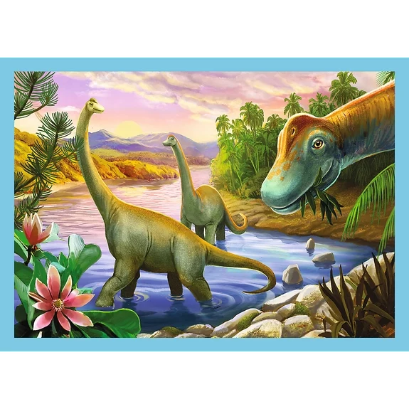 DMG 4-in-1 Unique Dinosaurs (12, 15, 20, 24 pcs) (DAMAGED BOX)