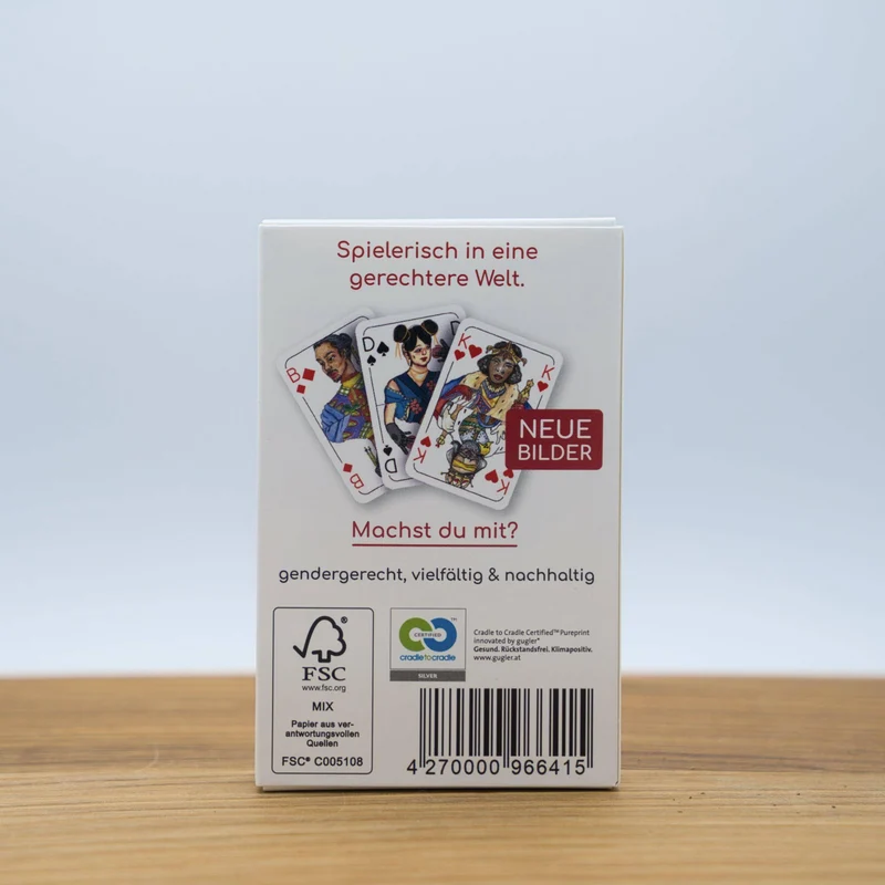 Doppelkopf Spielkarten, gendergerecht