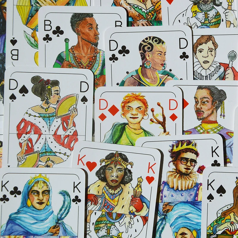 Doppelkopf Spielkarten, gendergerecht