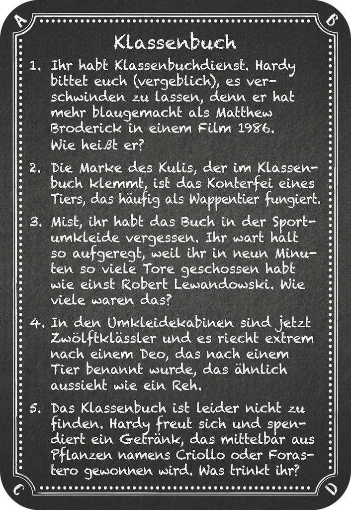 Kneipenquiz: Back to School