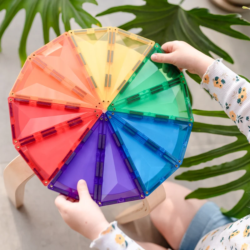 Magnetbausteine – Regenbogen-Mini-Set 24 Teile