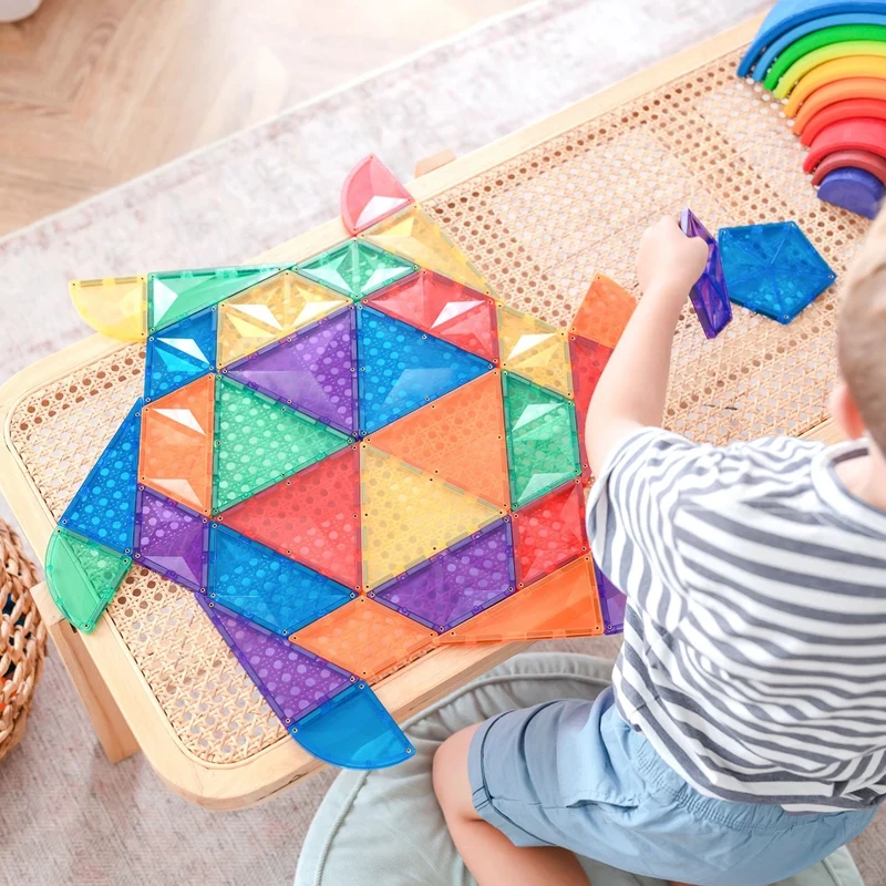 Magnetbausteine – Regenbogen-Mini-Set 24 Teile