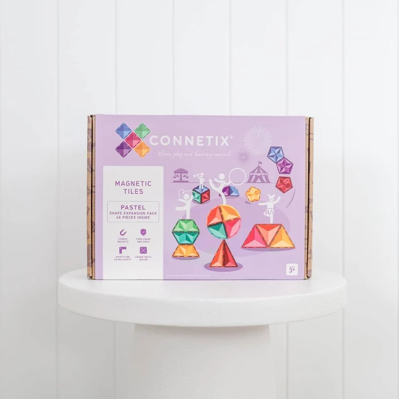 Magnetbausteine – Pastell Shape Expansion Pack 48 Teile