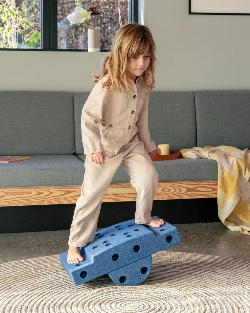 Kreative Bausteine zur Förderung der Grobmotorik Curiosity Set – blau 10 in 1