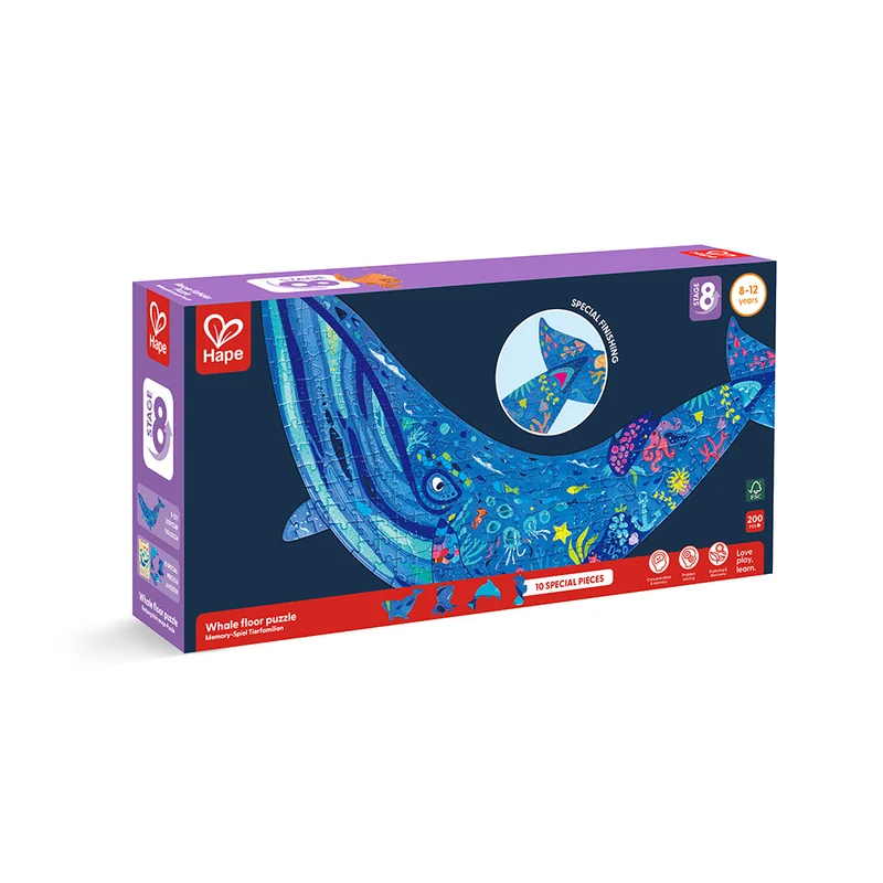 Shimmer Shaped Humpback Whale Puzzle (Floor)