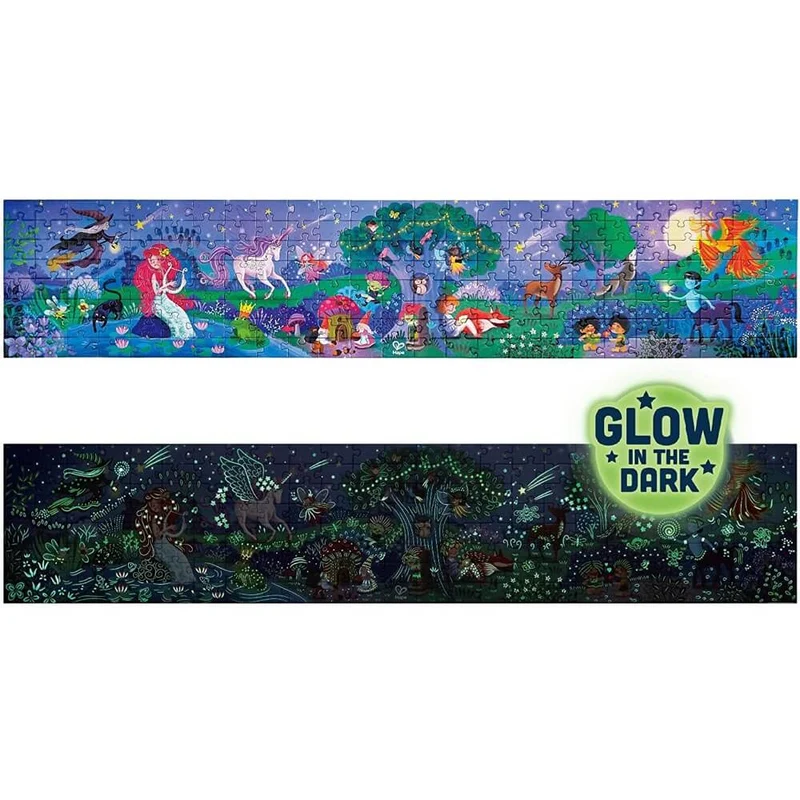 Glow-in-the-Dark Magic Forest Floor Puzzle