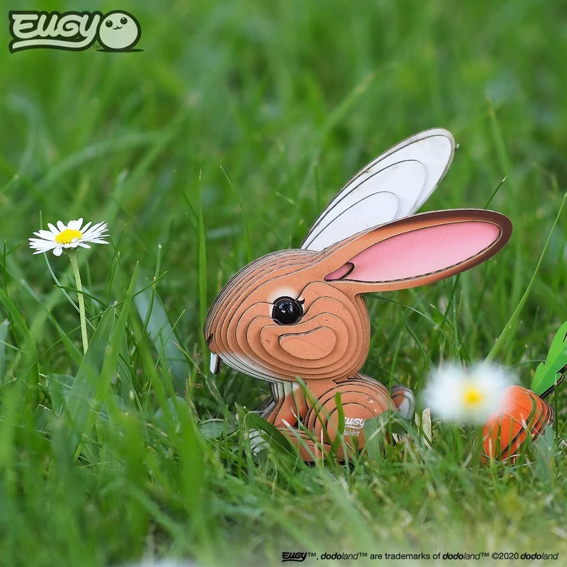 Öko-Puzzle 3D – Kaninchen