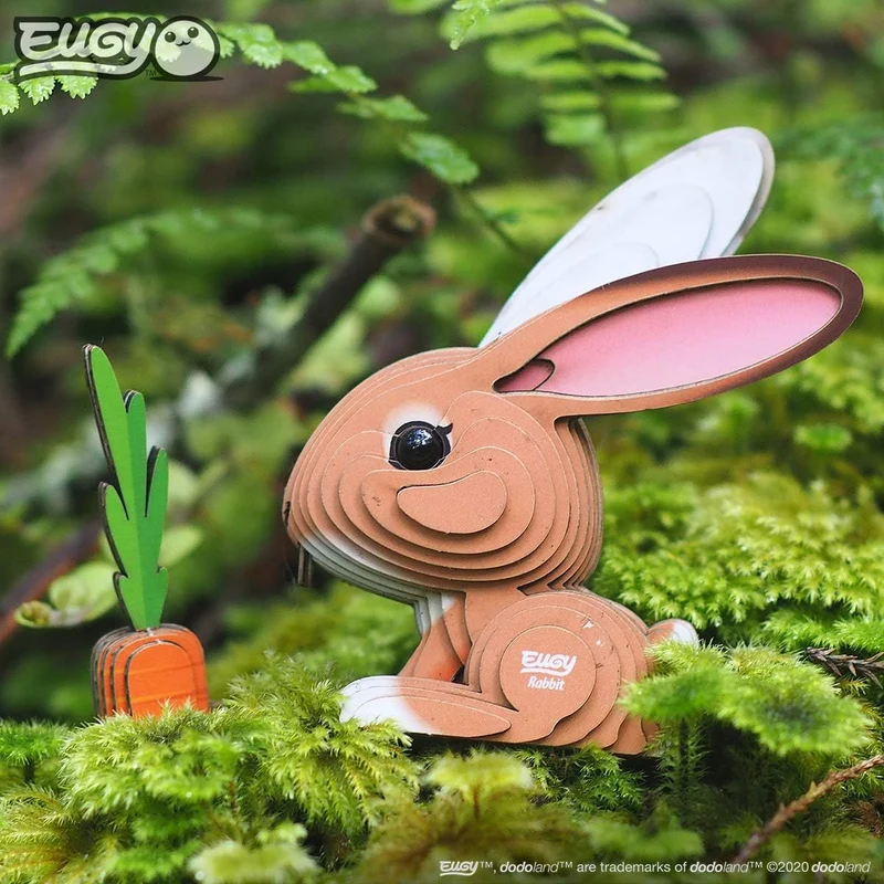 Öko-Puzzle 3D – Kaninchen
