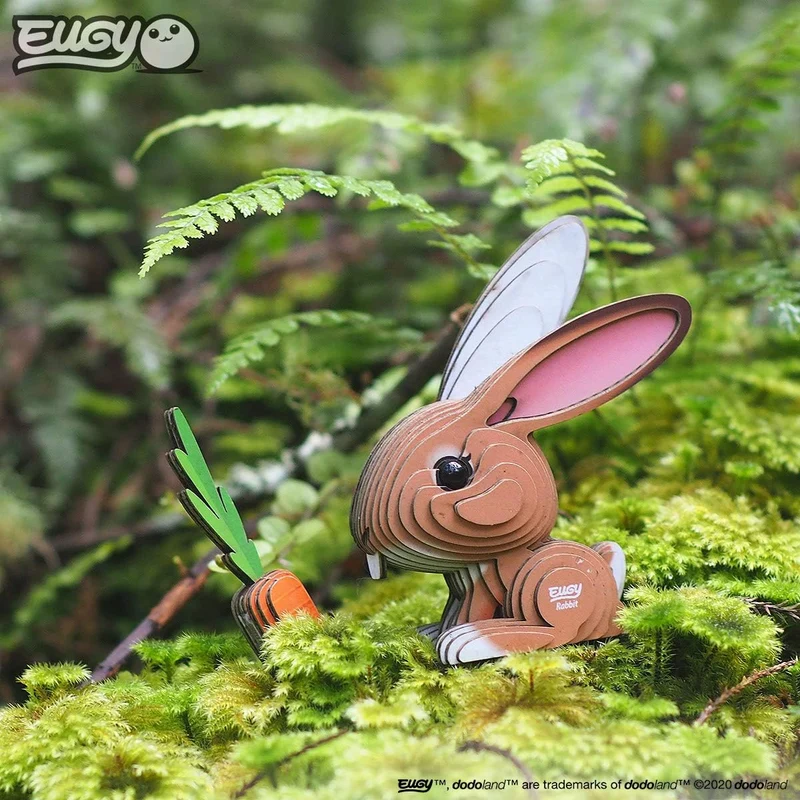 Öko-Puzzle 3D – Kaninchen