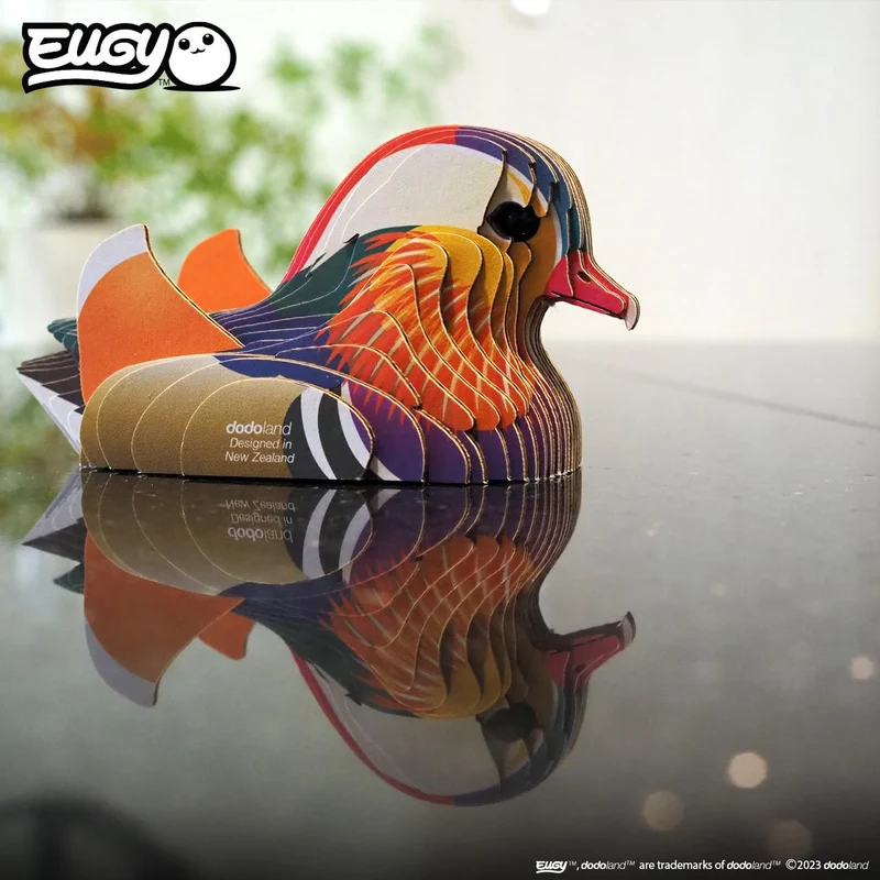 Öko-Puzzle 3D – Mandarinente