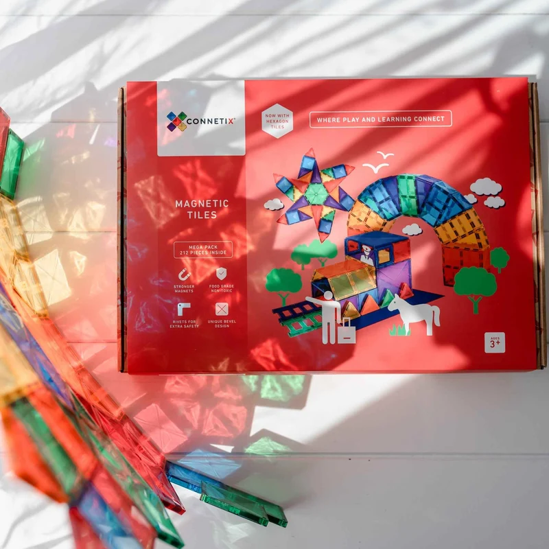 Magnetbausteine – Rainbow Mega Pack 212 Teile