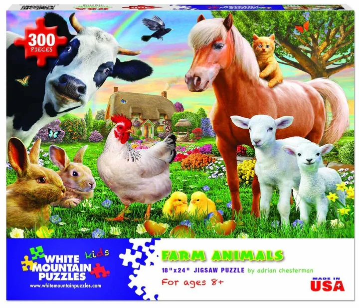 Farm Animals, Adrian Chesterman (300pcs)