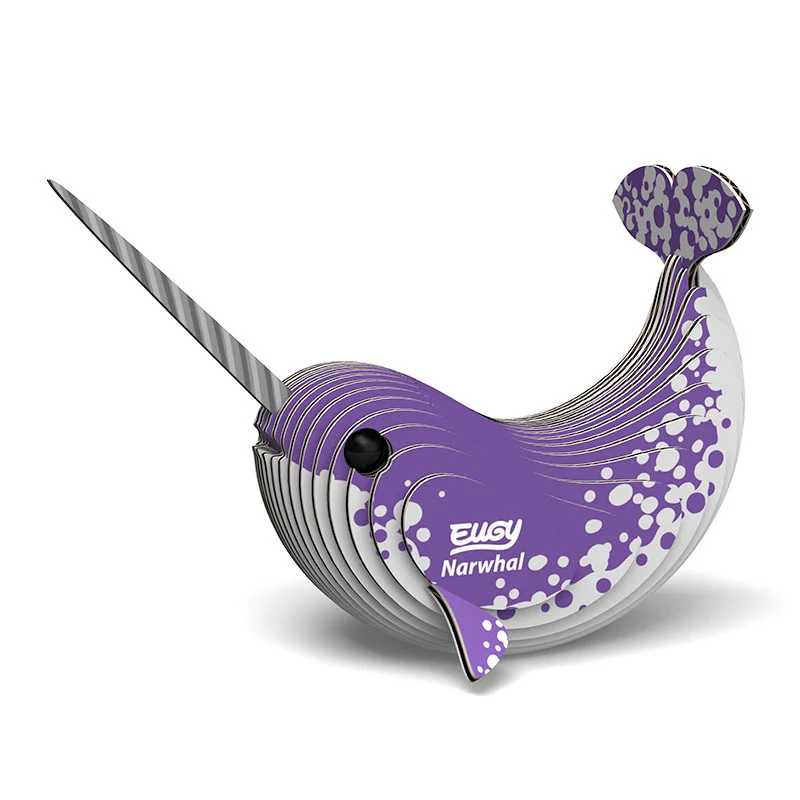 Öko-Puzzle 3D – Narwal