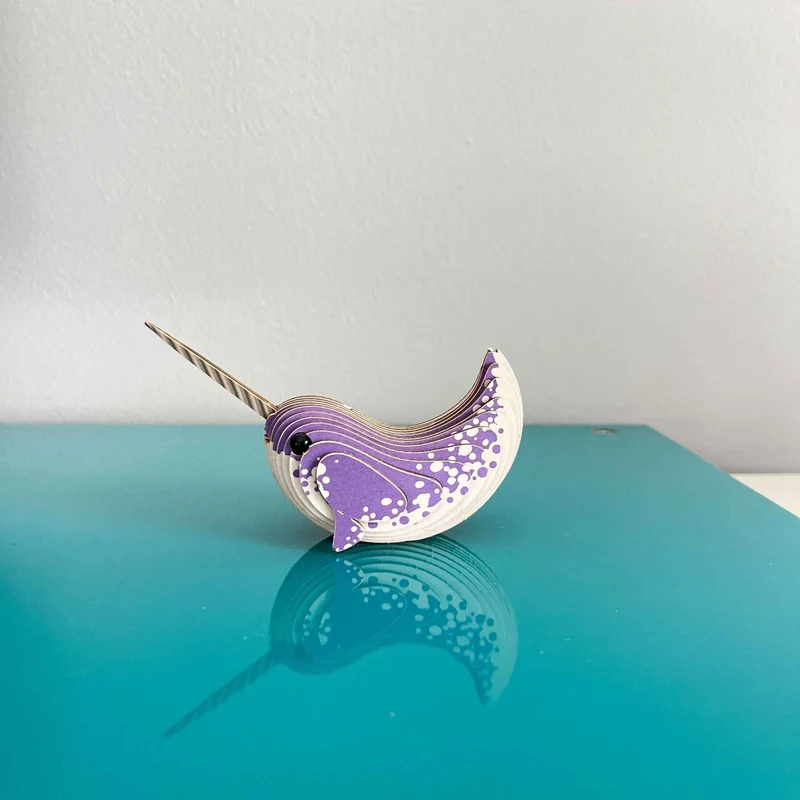 Öko-Puzzle 3D – Narwal