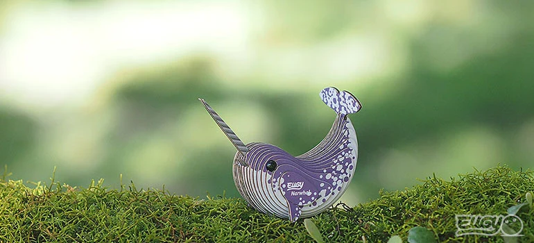 Öko-Puzzle 3D – Narwal