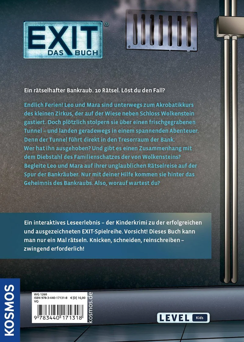 EXIT - Das Buch: Der rätselhafte Bankraub (Kids)