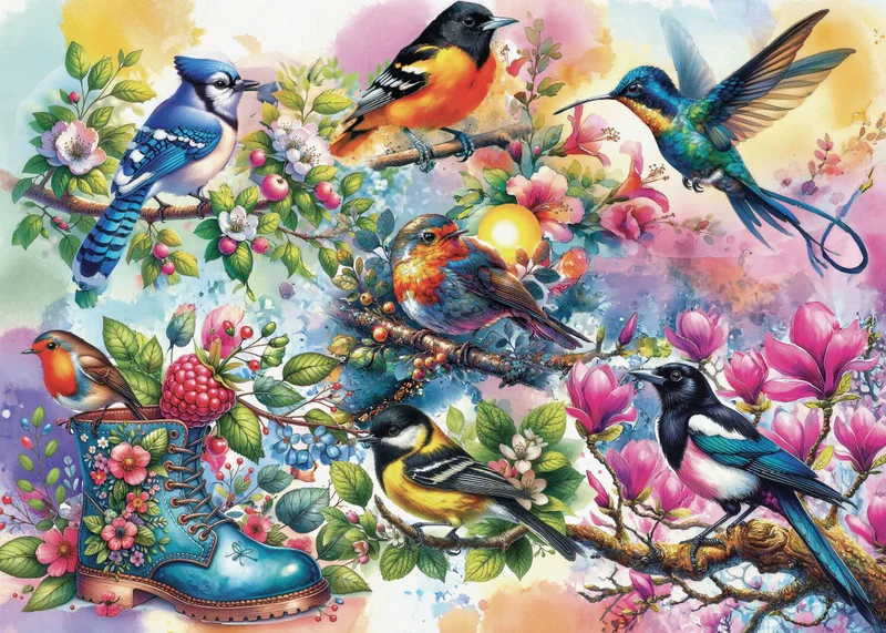 Lovely Feathered Beauties - Collection NovIA (1000pcs)