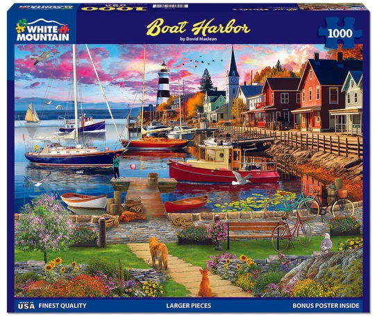 Boat Harbor, David Maclean (1000pcs)