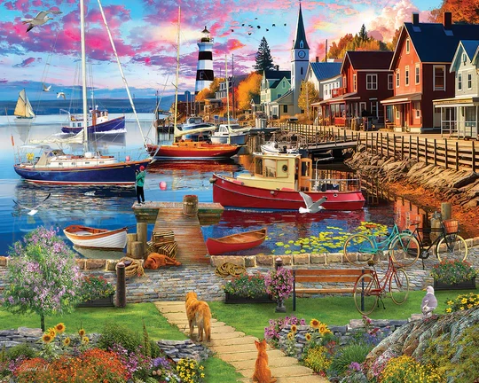 Boat Harbor, David Maclean (1000pcs)