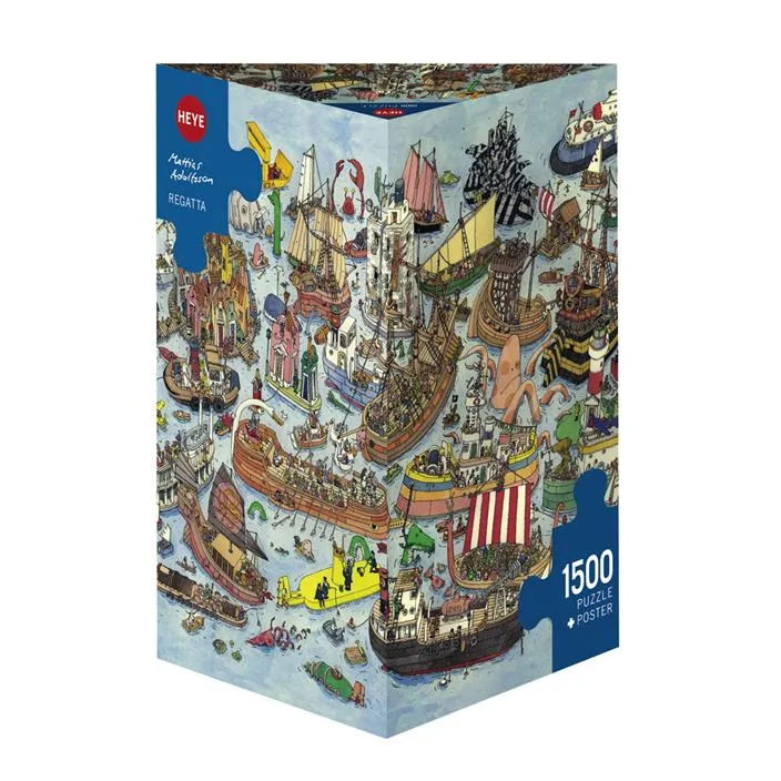 PFG Regatta, Adolfsson (Triangular Box) (1500pcs) (UsageUsed – PUZZLES FOR GOOD