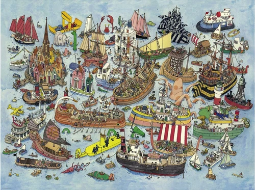 PFG Regatta, Adolfsson (Triangular Box) (1500pcs) (UsageUsed – PUZZLES FOR GOOD