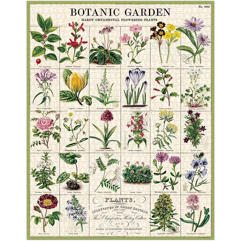 PFG Vintage - Botanic Garden (1000pcs) (UsageUsed – PUZZLES FOR GOOD)