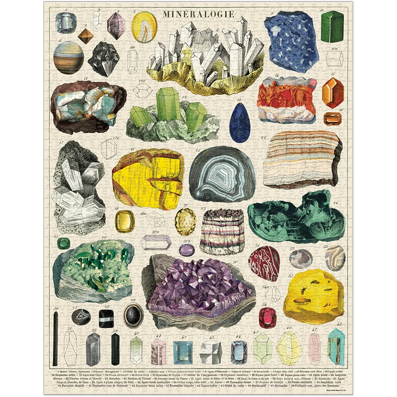 PFG Vintage - Mineralogy (1000pcs) (UsageUsed – PUZZLES FOR GOOD)