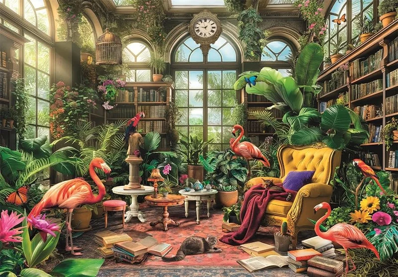 PFG The Greenhouse Library (1000pcs)(UsageUsed – PUZZLES FOR GOOD)