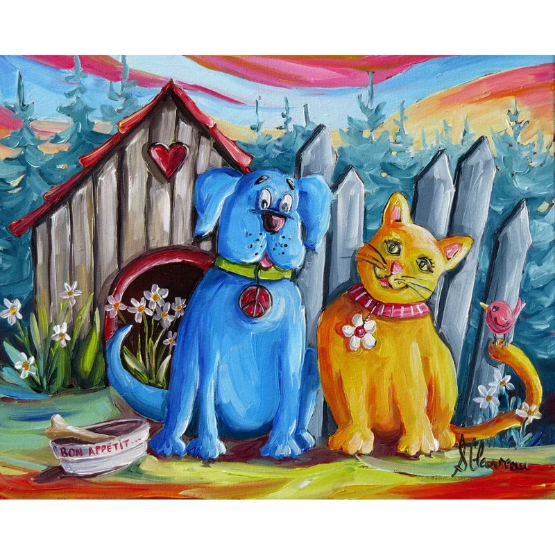 Diamond Painting - Les super amis, Suzanne Claveau