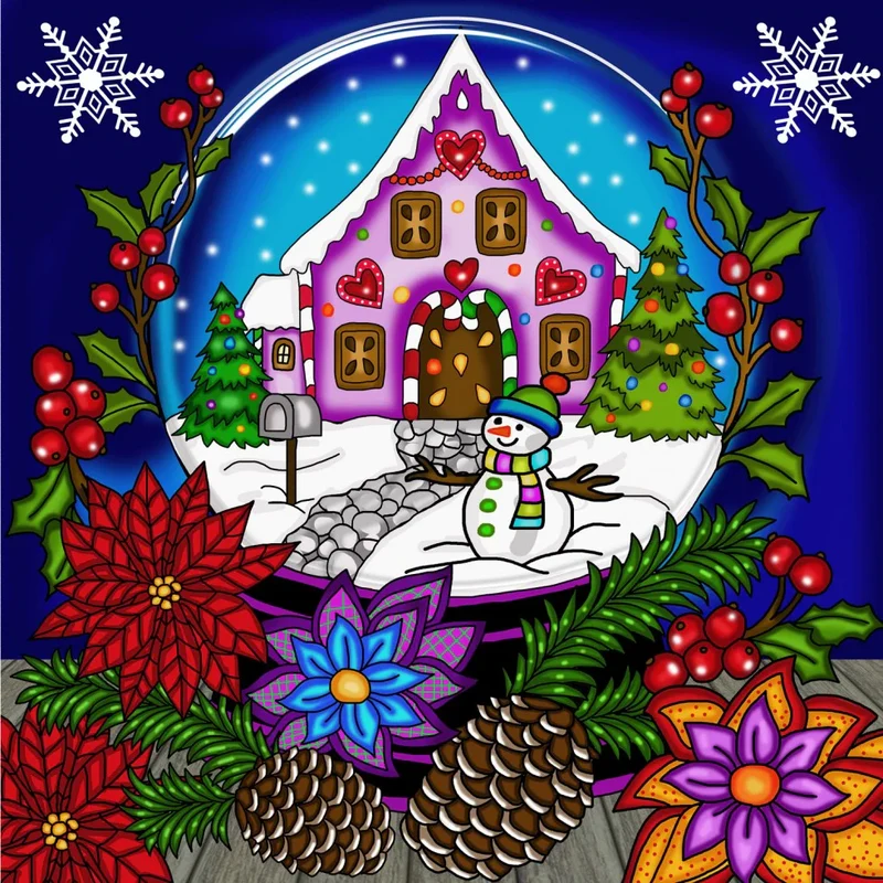 Diamond Painting - Boule a neige, Anie Maltais