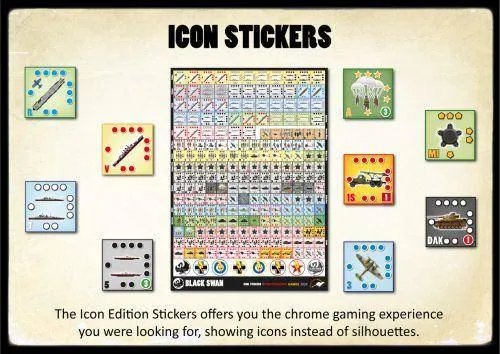 Black Swan Icon Stickers