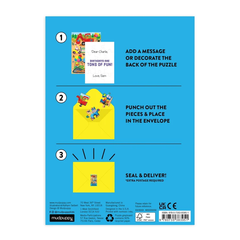 Birthday Card - Construction Site (12pcs)