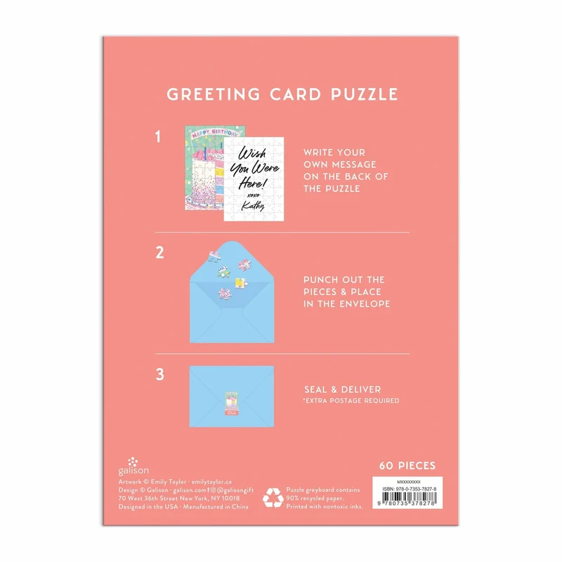 Birthday Card - Confetti Birthday Cake (60pcs)