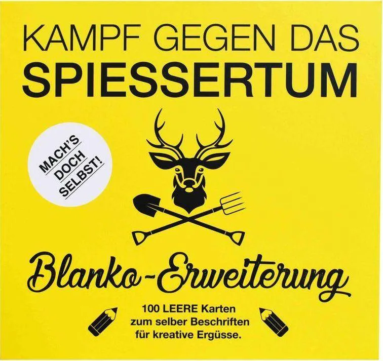 Kampf gegen das Spießertum: Blanko-Erweiterung