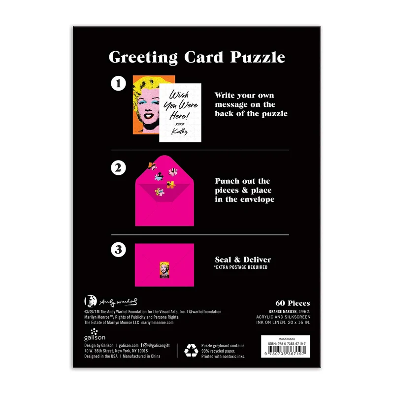 Greeting Card - Andy Warhol Marilyn (60pcs)