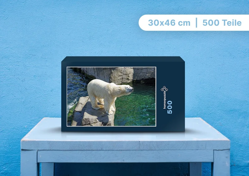 94167 Tierwelt - Eisbär auf Fels Puzzle
