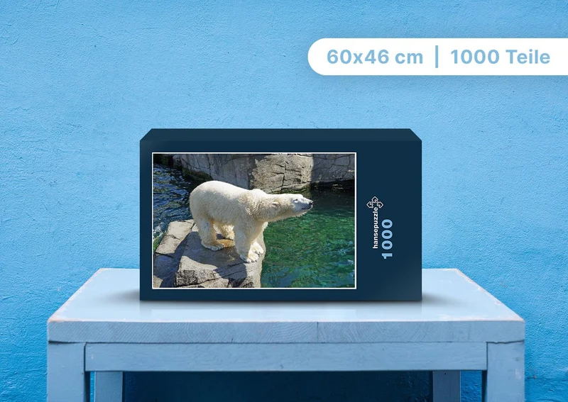 94167 Tierwelt - Eisbär auf Fels Puzzle