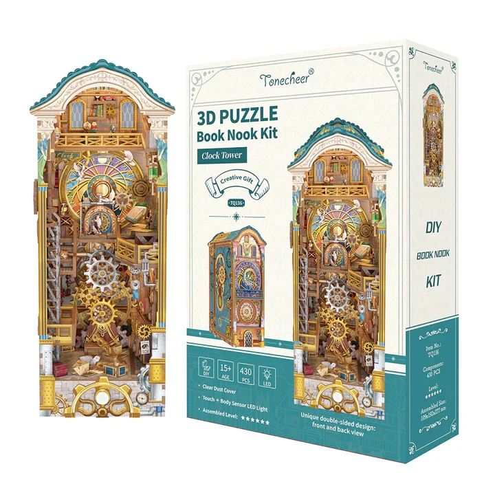 Book Nook - Clock Tower (Wood)