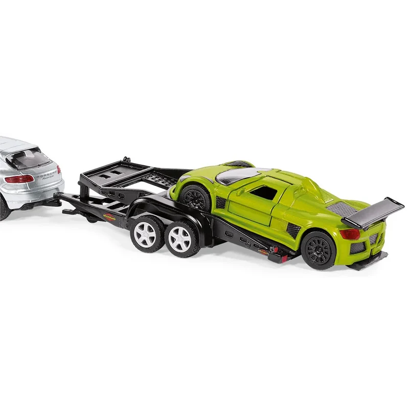 Siku PKW mitTransport-Anhänger, 1:55