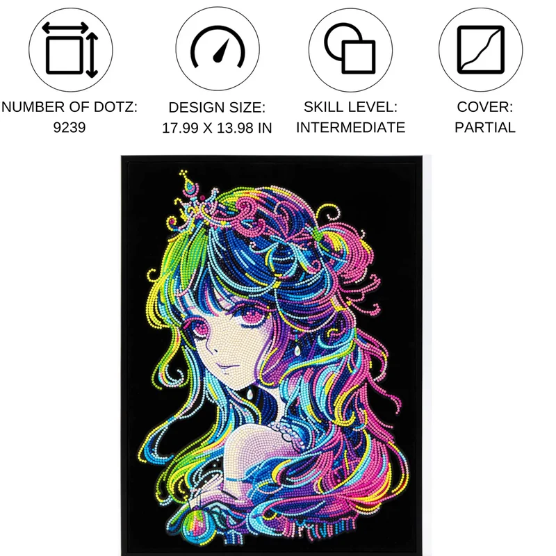 Diamond Dotz - Neon Anime Princess