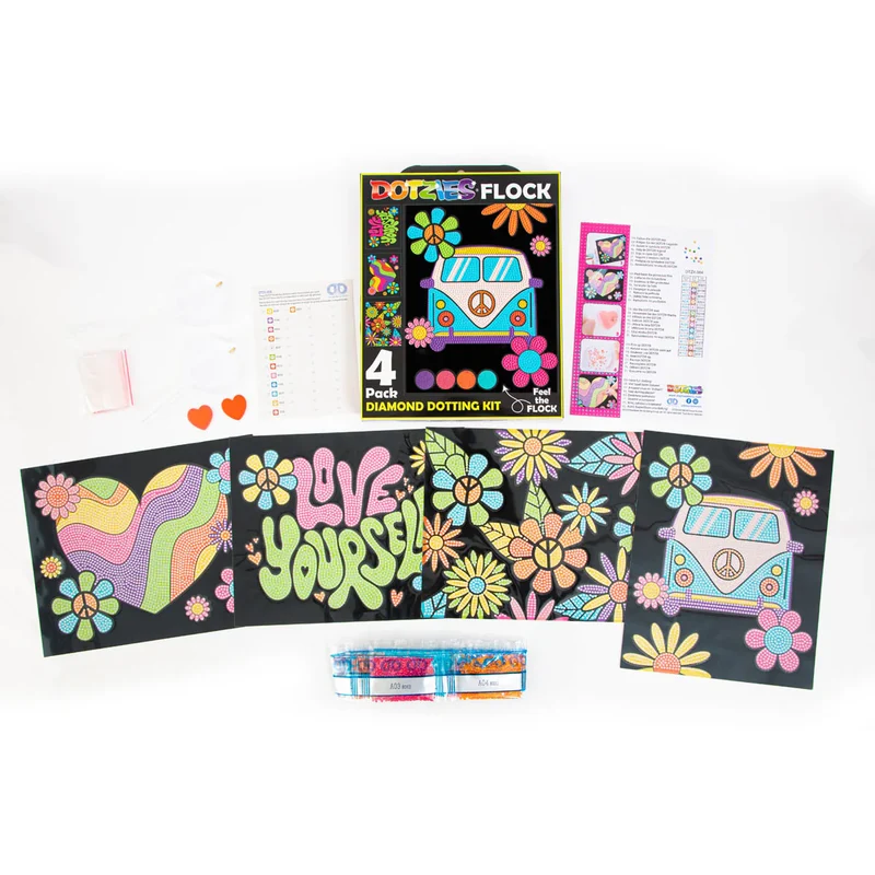 Dotzies Flock - Neon Peace & Love