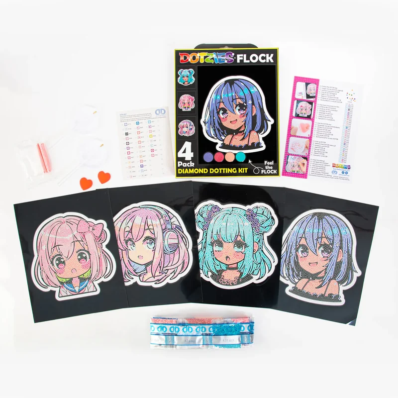 Dotzies Flock - Neon Anime Girls