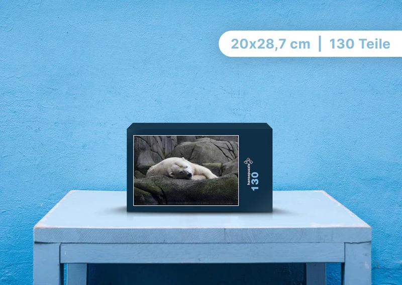 94333 Tierwelt - Eisbär auf Fels Puzzle