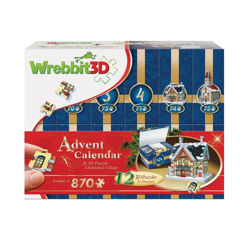 3D Advent Calendar (12x72pcs)