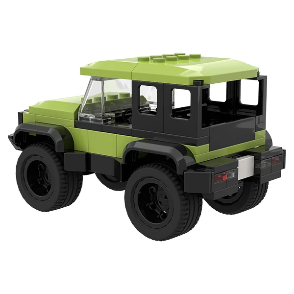 Brixies Plus - Green Off-Roader (119pcs)