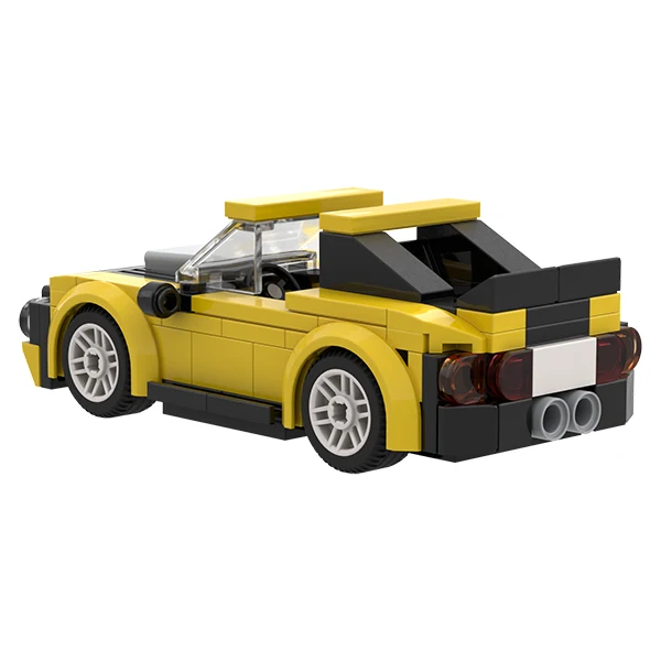 Brixies Plus - Yellow Mini Racer (135pcs)