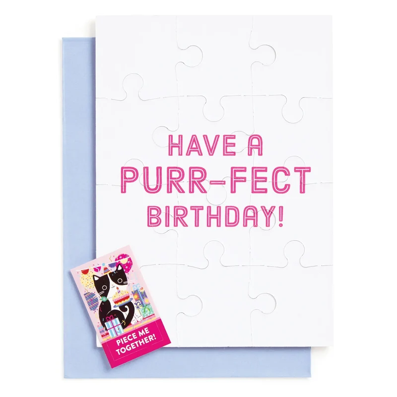 Birthday Card - Purr-Fect Cat (12pcs)