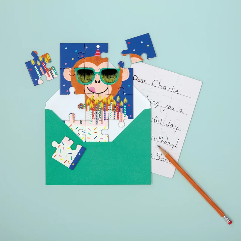 Birthday Card - Monkey Cake (12pcs)