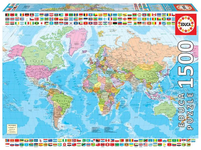 Political Worldmap (1500pcs)
